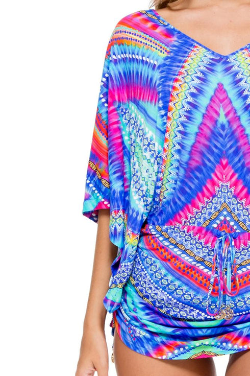 Luli Fama Star Girl Cabana V-Neck Dress